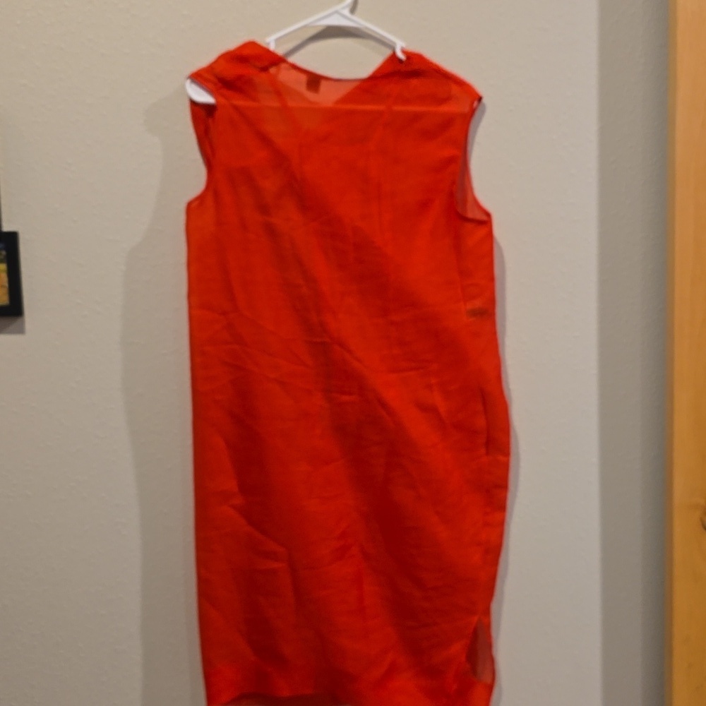 Donna Karan Red Silk Dress - Picture 16 of 16